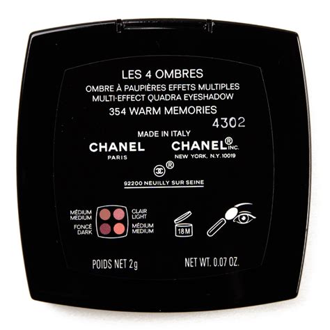 chanel warm memories quad|chanel 354.